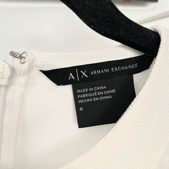 Like New A/X Armani Exchange White Dress. Size 0 - Picture 3 of 3